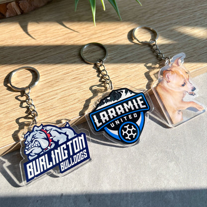 Custom Die-Cut Acrylic Keychain