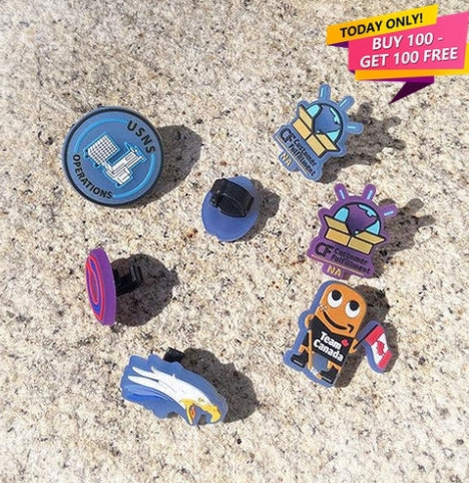 UV Reactive PVC Shoelace Charm