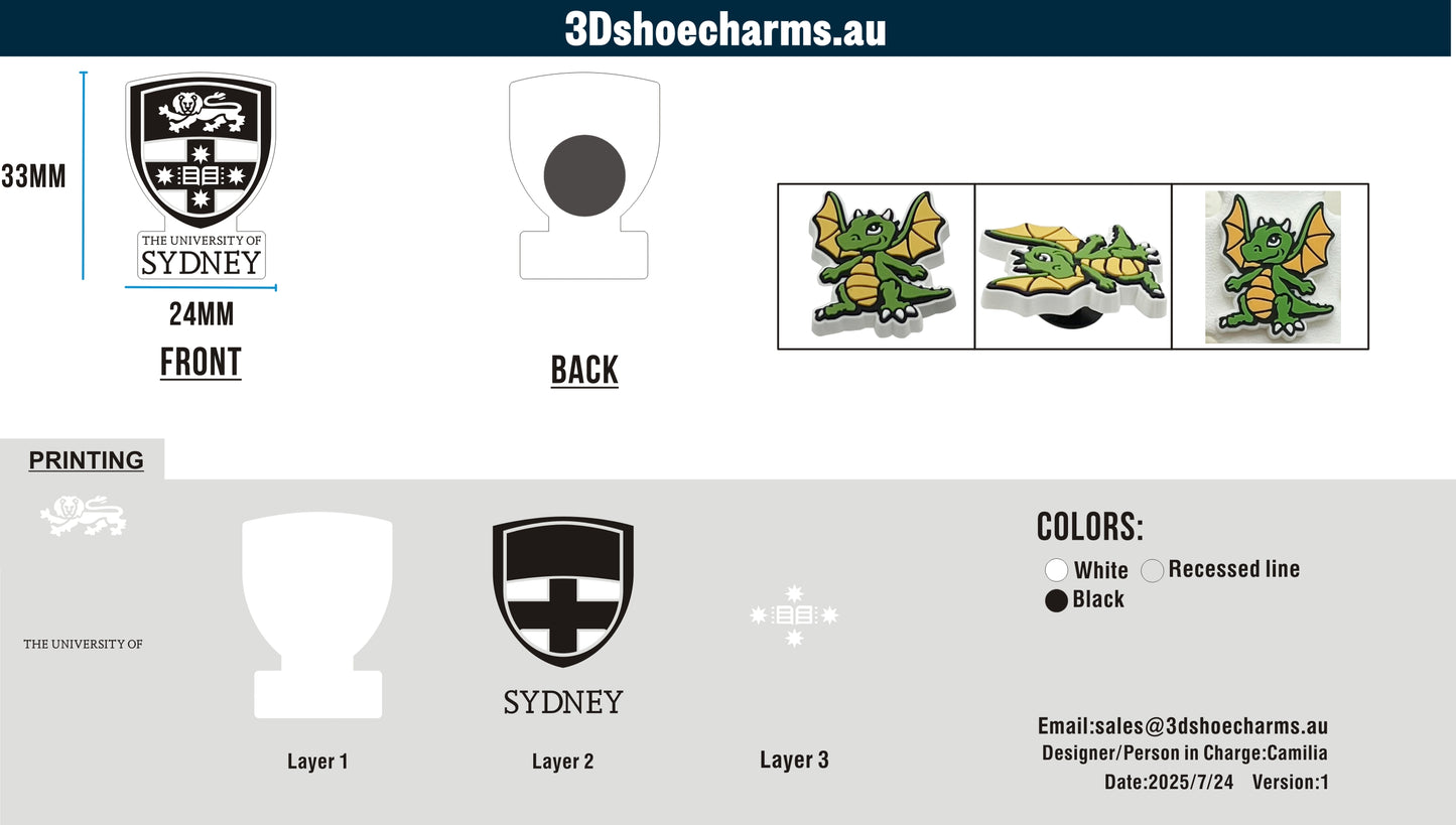 Custom Rubber Clog Charms AU15AU250724Romina