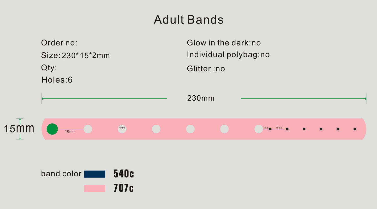 Custom Wristband Brooke