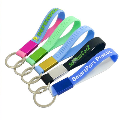 Custom Silicone Wristband Keychains