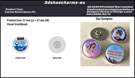Epoxy Pins 32DP4Pickleball Warrnambool 20260312