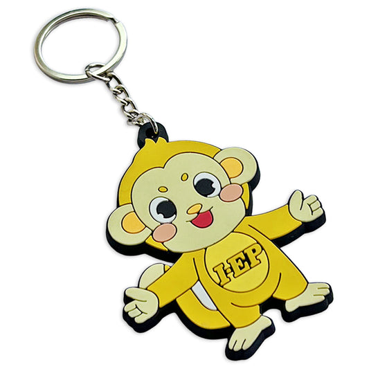 Custom 3D Die Cut Rubber Keychains