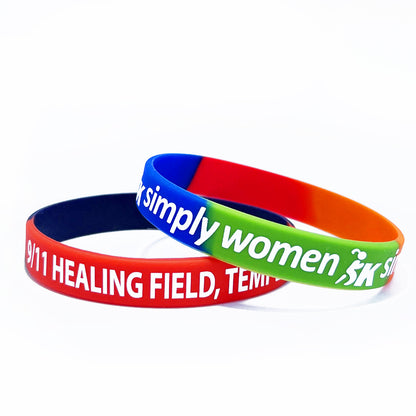 Custom Segmented Silicone Wristbands