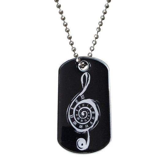Custom Metal Dog Tag Necklace with Doming