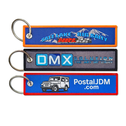 Custom Double-Sided Woven Flight Key Tag – Free Design Proof & Quote