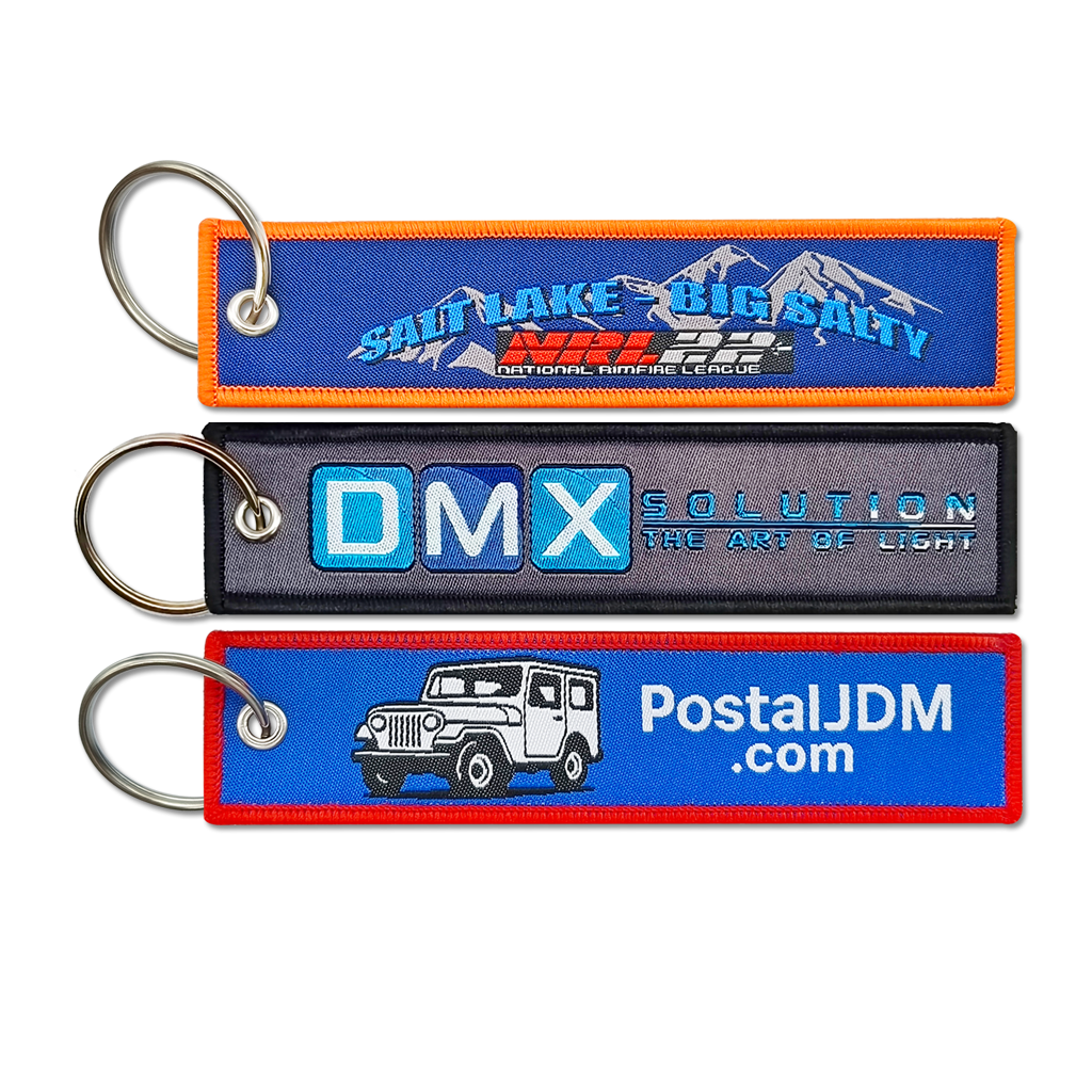 Custom Double-Sided Woven Flight Key Tag – Order Online