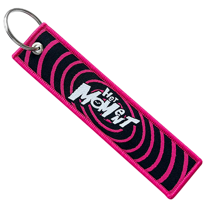 Custom Double-Sided Woven Flight Key Tag – Free Design Proof & Quote