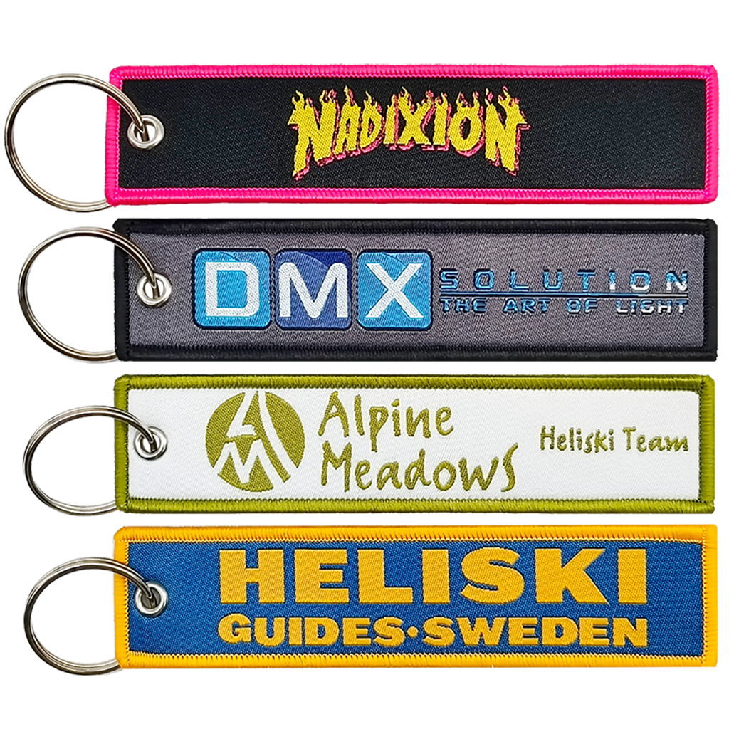 Custom Double-Sided Woven Flight Key Tag – Order Online