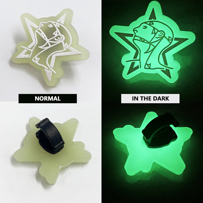 Custom PVC Shoelace Charm - Glowing