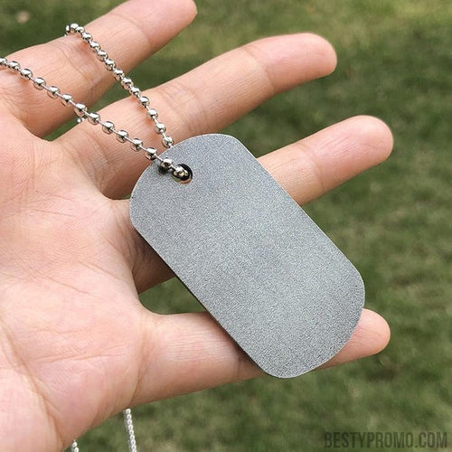 Custom Zinc Alloy Dog Tag Necklace - Doming-Besty Promo