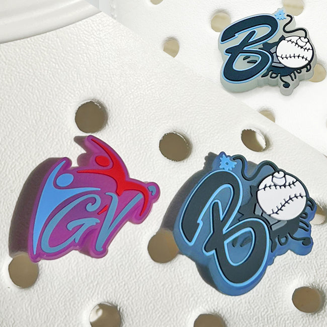 Custom UV-Reactive Clog Charms