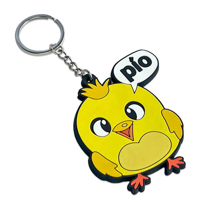 Custom 3D Die Cut Rubber Keychains - Free Design Proof & Quote